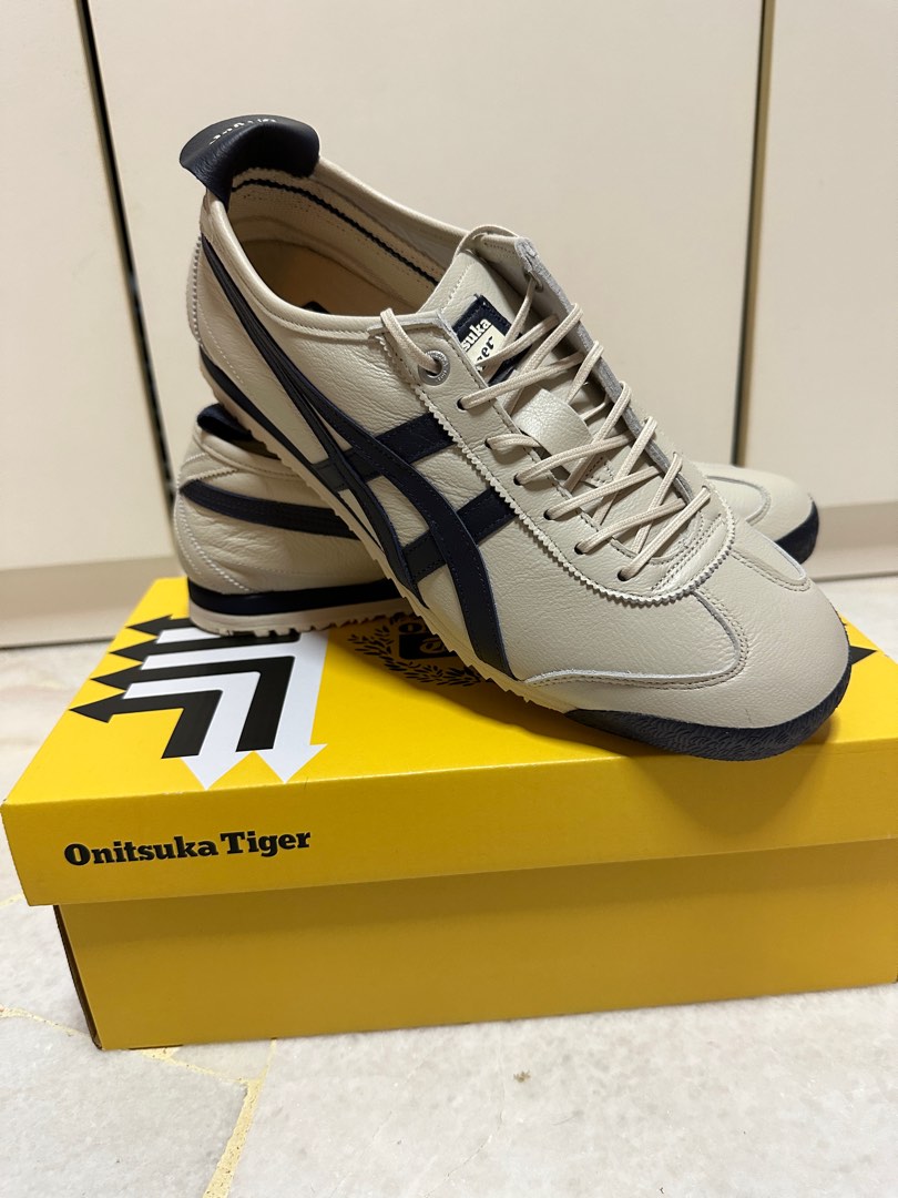 Brand New Onitsuka Tiger Sneakers Shoe Mexico SD 66 Birch Peacoat