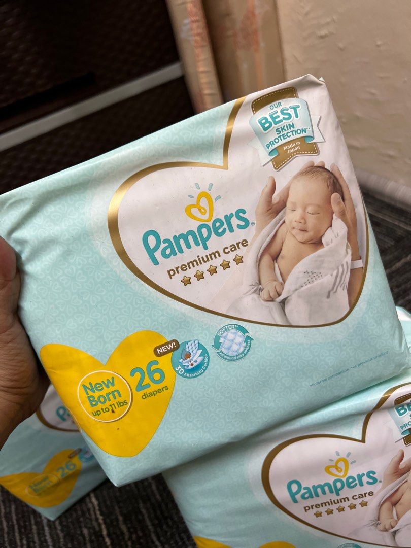 Pampers Premium New born, Babies & Kids, Bathing & Changing, Diapers ...