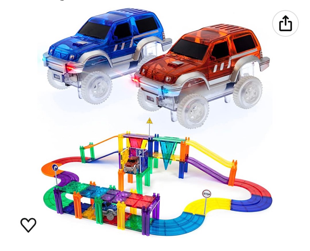 Picasso Tiles Car Track Building Block, Hobbies & Toys, Toys & Games on