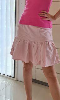 Pink skirt rok mini pink