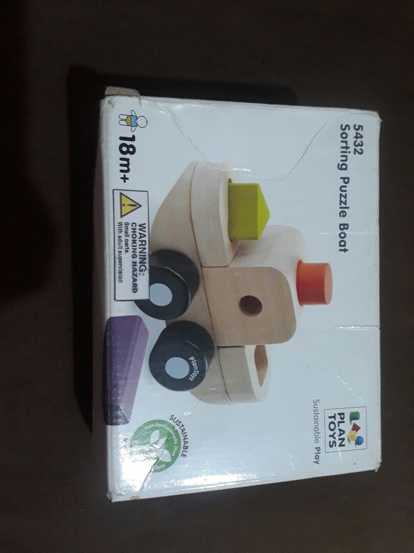 Plan Toys Sorting Puzzle Boat on Carousell