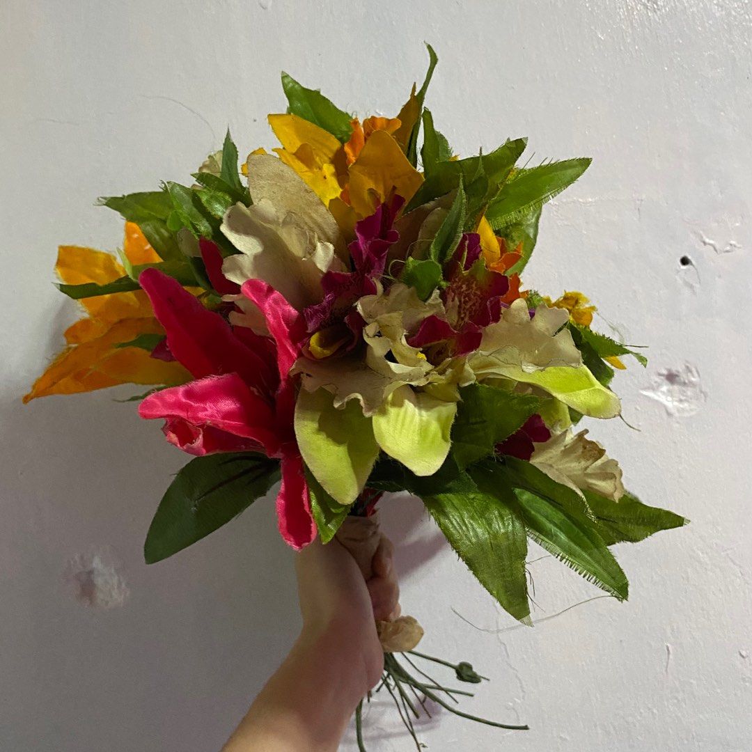 Plastic Flower Bouquet on Carousell