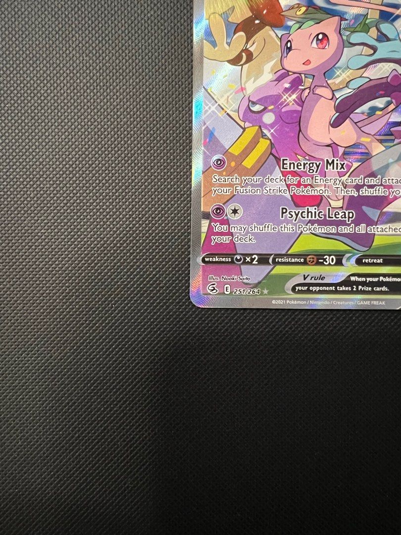 Pokemon Card Mew V 251264 Fusion Strike Alt Art Rare Hobbies And Toys Toys And Games On Carousell 