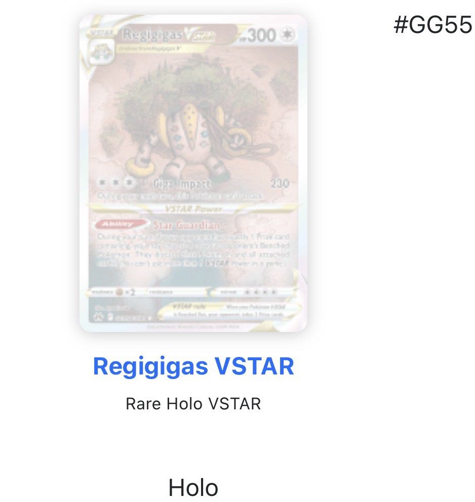 Pokemon Crown Zenith Regigigas VStar, Hobbies & Toys, Toys & Games on  Carousell