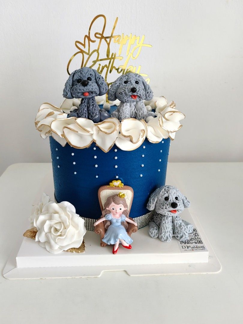 Poodle birthday cake sale