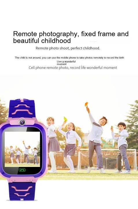 Q12 Children smart watch voice chat camera supports anti lost positioning children s watch multi function precise positioning watch