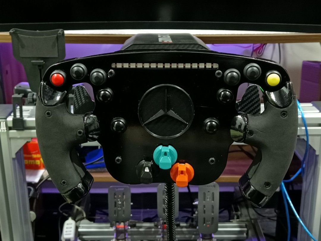 Racing Simulator F1 Steering wheel for any wheelbase g29 t300, Video