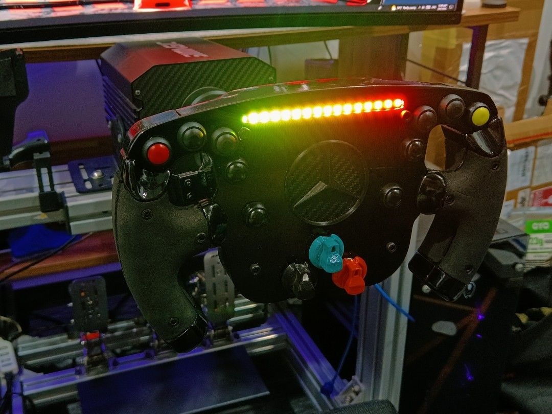 Racing Simulator F1 Steering wheel for any wheelbase g29 t300, Video