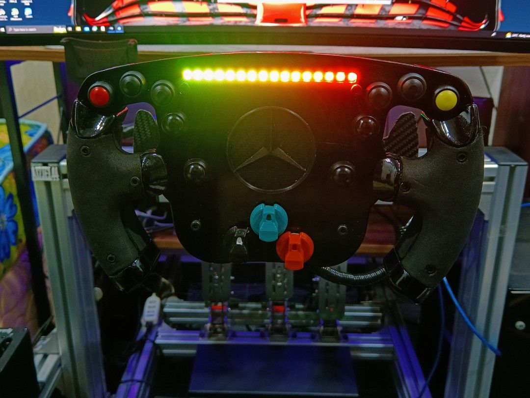 Racing Simulator F1 Steering wheel for any wheelbase g29 t300, Video