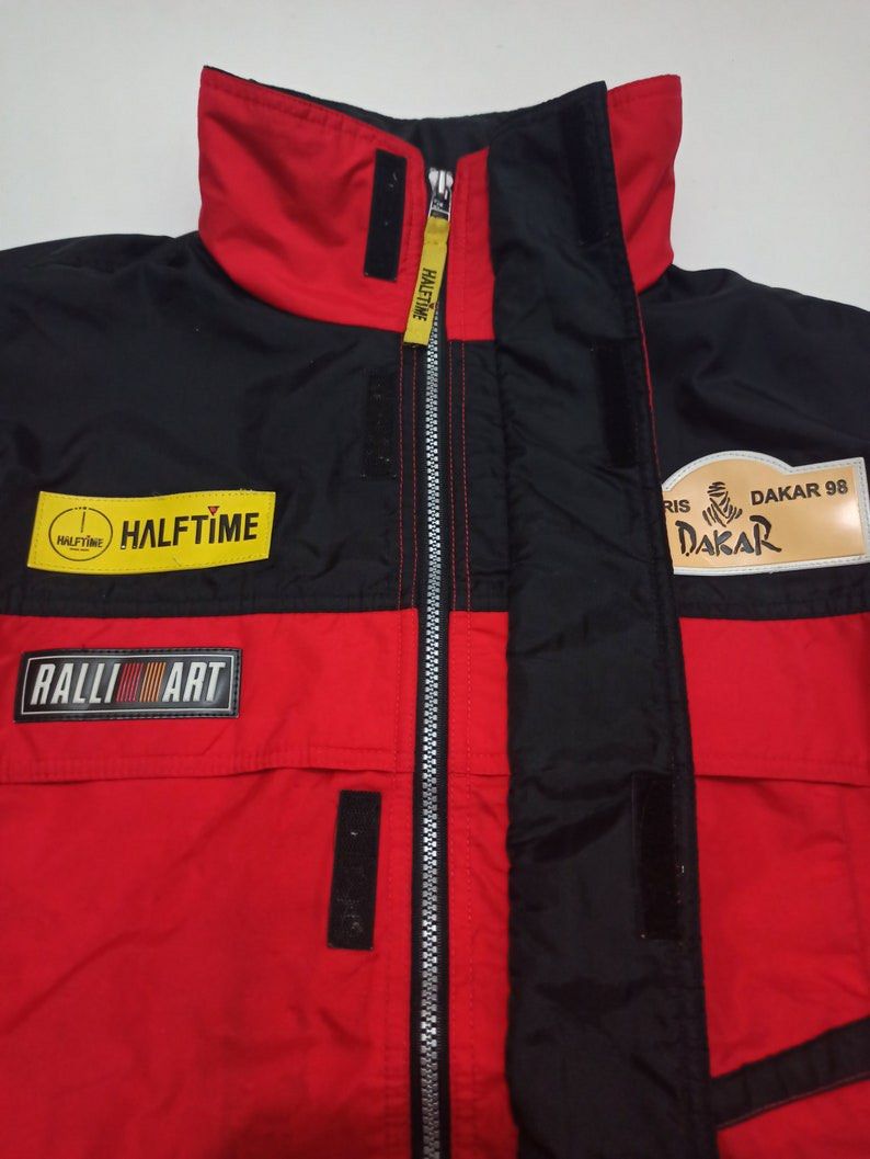 Rare vintage 90s Team Mitsubishi Ralliart Halftime Paris Dakar 98 JDM  Racing Long Jacket, Men's Fashion, Coats, Jackets and Outerwear on Carousell