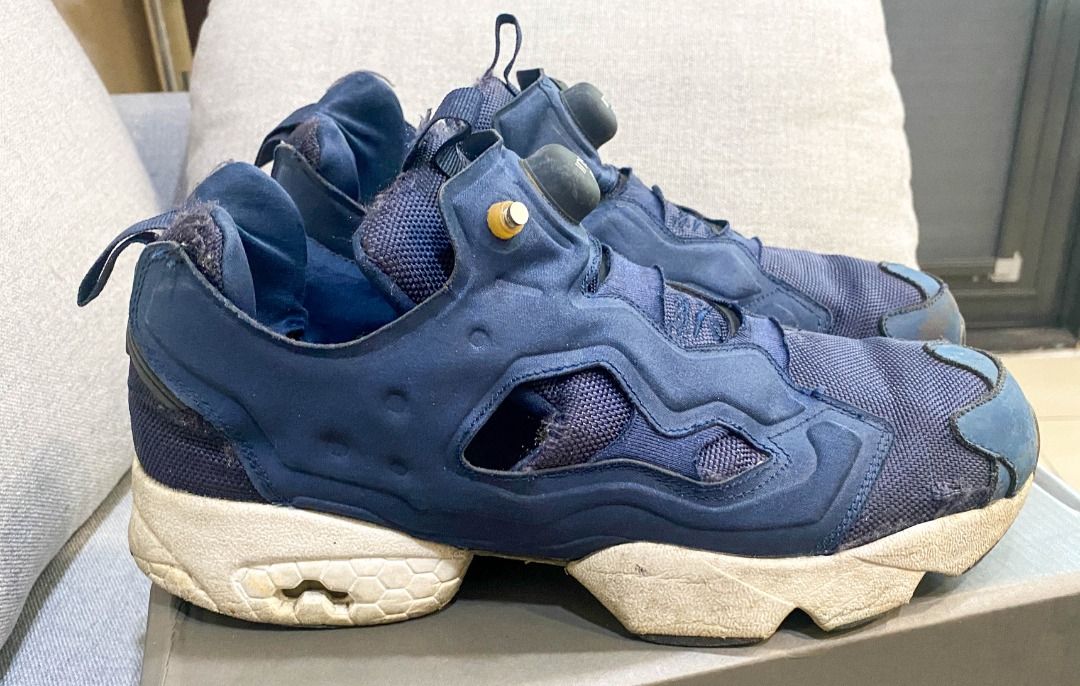 REEBOK INSTA PUMP FURY OG 慢跑鞋海軍藍藍藍魂, 他的時尚, 鞋, 運動鞋