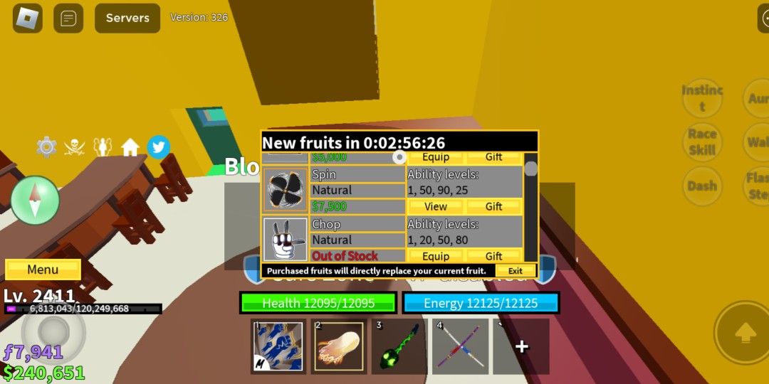 I AWAKENED THE CONTROL FRUIT FOR UPDATE 20! Roblox Blox Fruits 