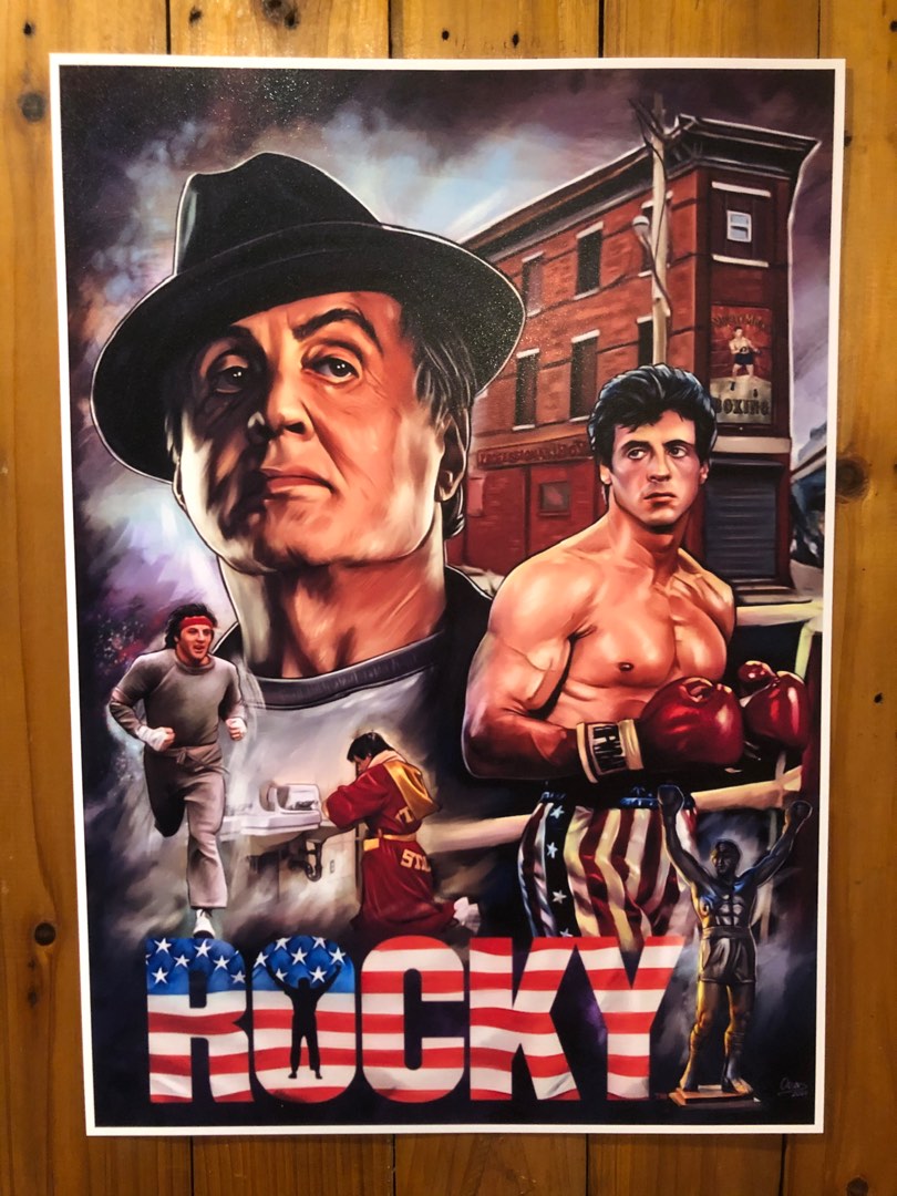 Rocky Balboa Retro Vintage Classic Movie Poster on Carousell
