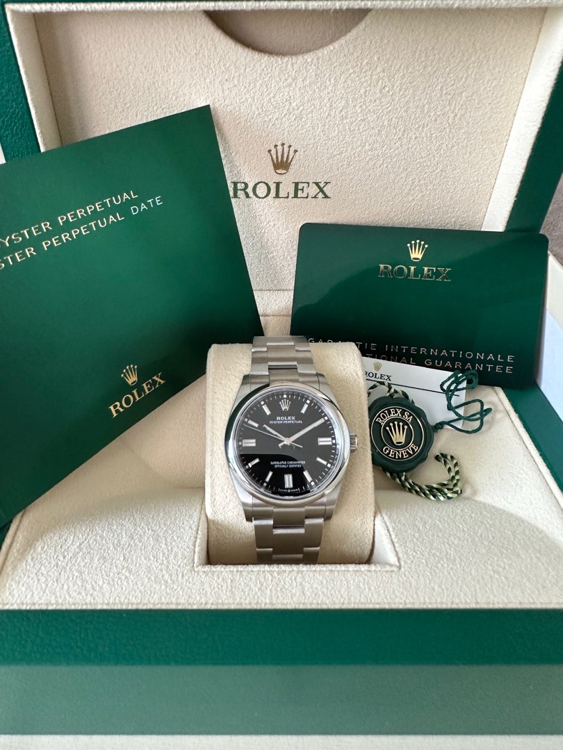 Rolex OP 36mm 126000 - Black Dial, Luxury, Watches on Carousell