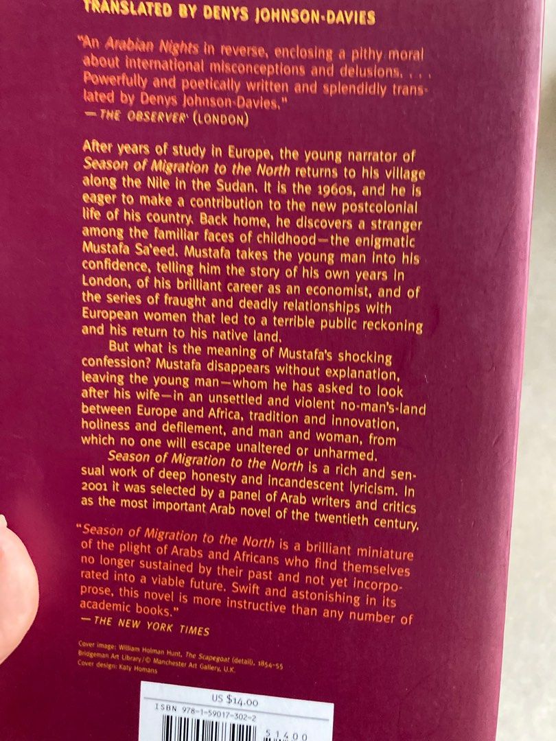 Seasons of migration to the north, Hobbies & Toys, Books & Magazines