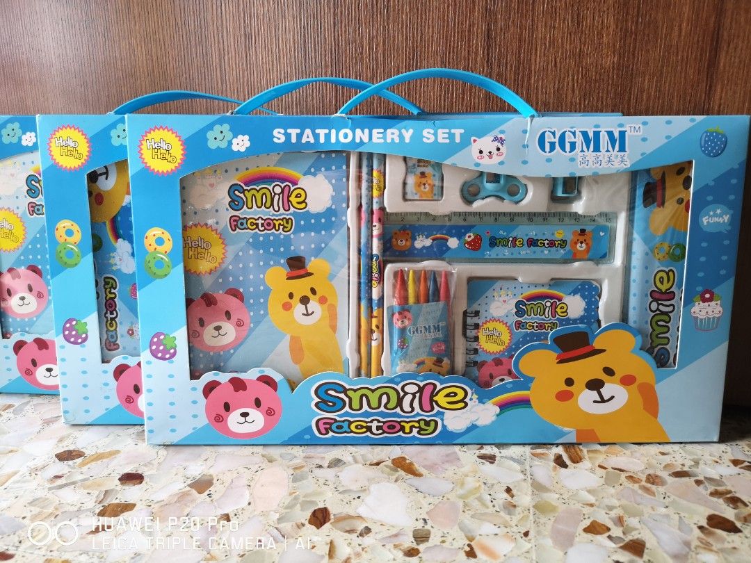 (Set of 3) Big Stationery Set, Hobbies & Toys, Stationery & Craft