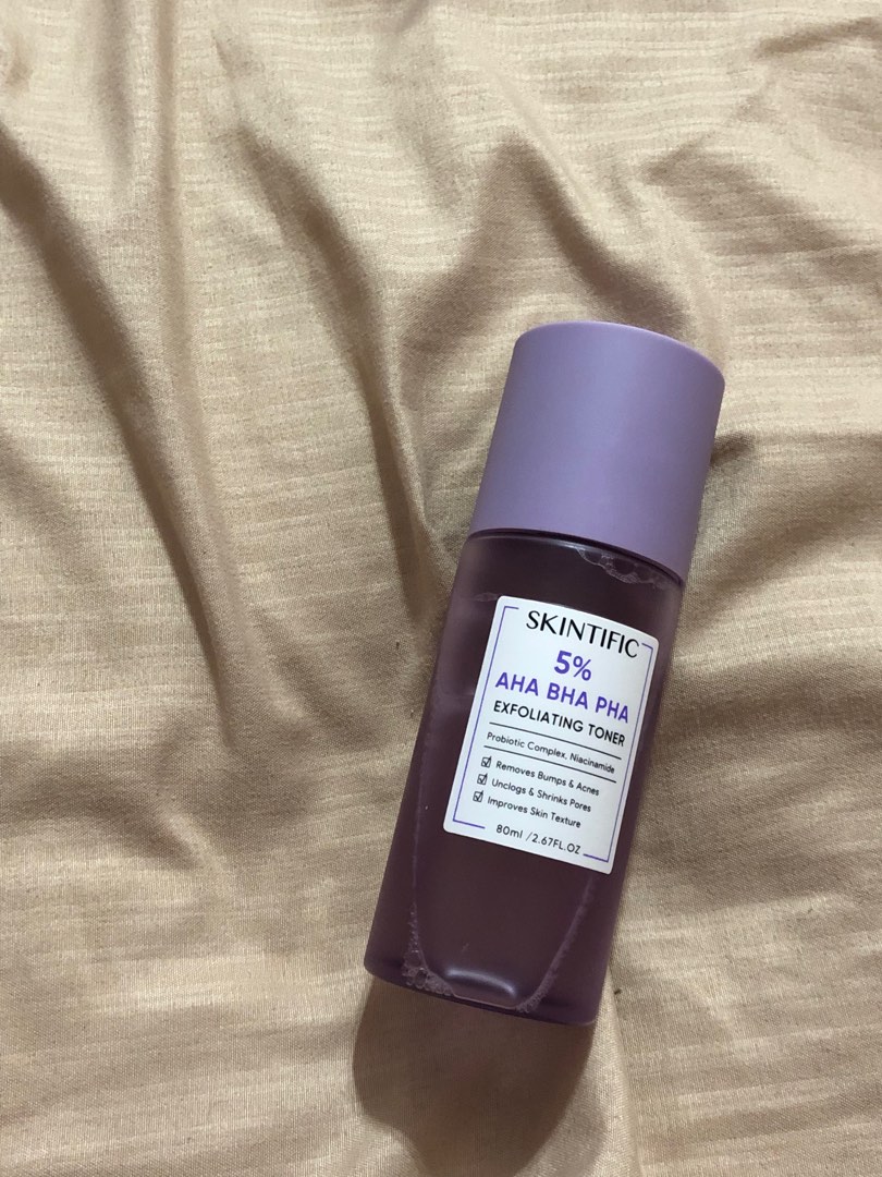 Skintific AHA BHA exfoliating toner, Beauty & Personal Care, Face, Face ...