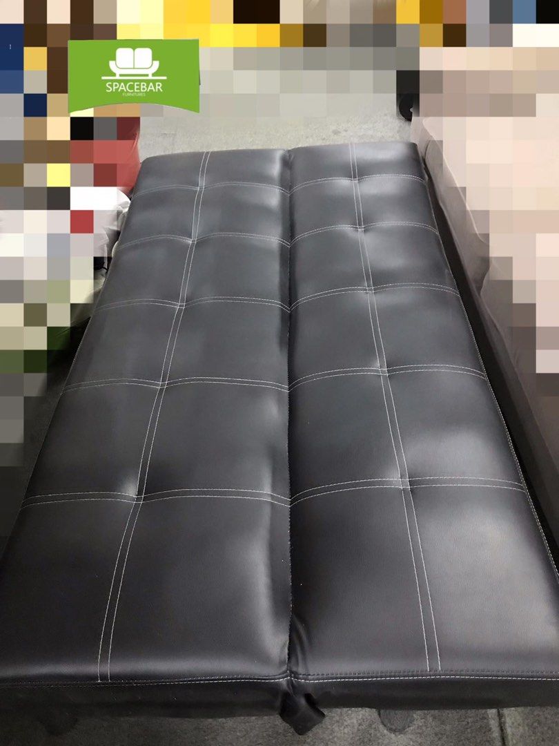 Sofa Bed Leather, Furniture & Home Living, Furniture, Sofas on Carousell