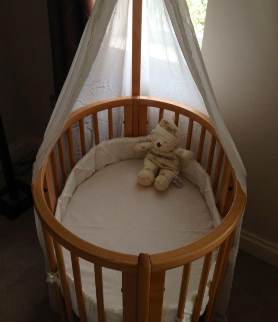 Stokke Mini Cot Natural (without drape and bumpers), Babies & Kids