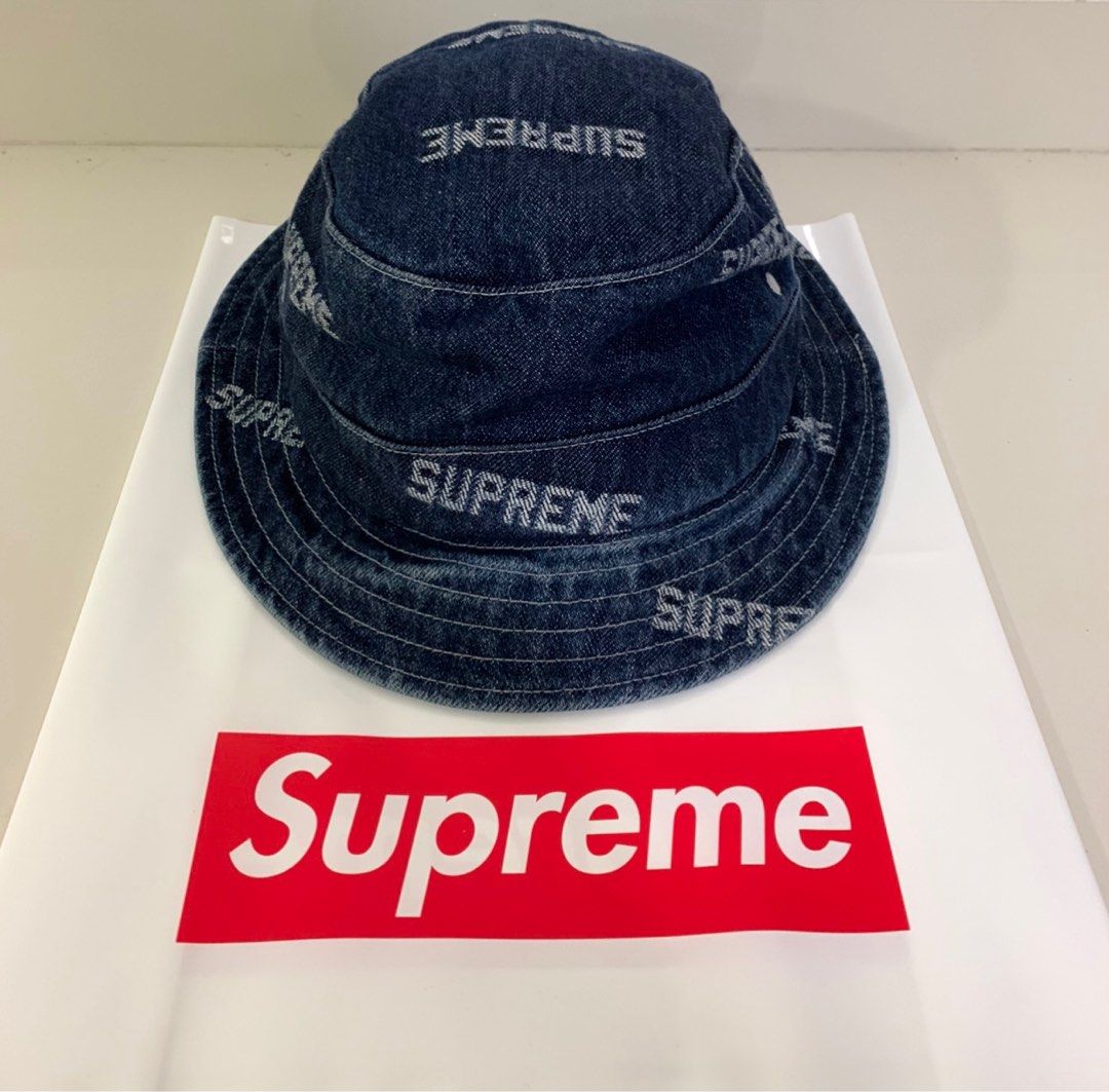 Supreme Logo Denim Crusher S／M BLACK-