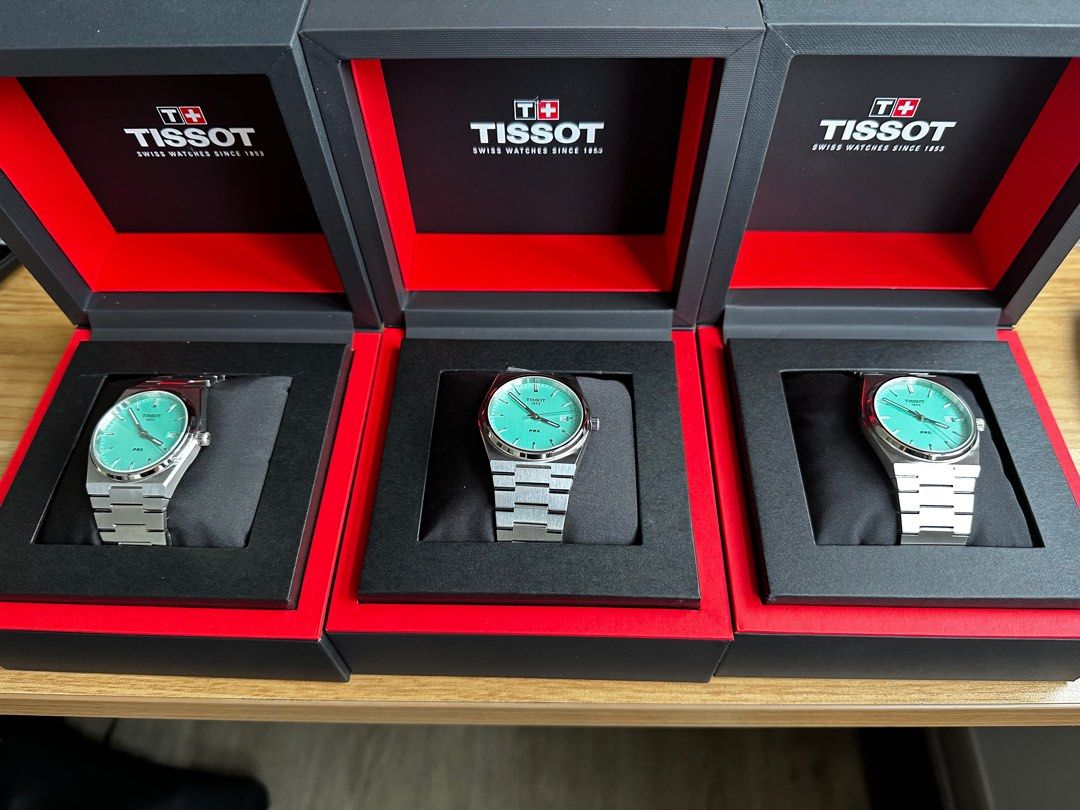 Tissot PRX Tiffany Blue / Mint Green dial, Luxury, Watches on Carousell