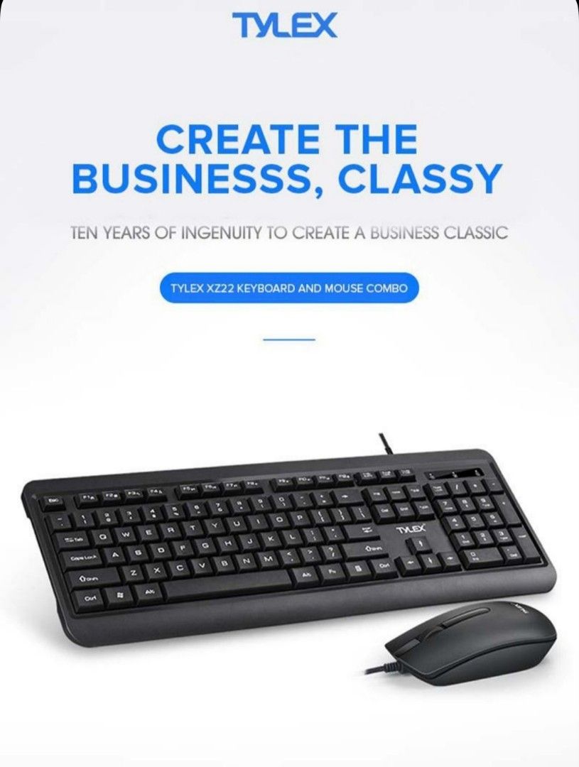 TYLEX XZ22 Home&Office Keyboard and Mouse Combo for PC Desktop Laptop on Carousell