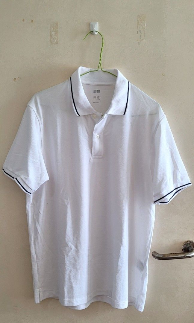 uniqlo white polo tee