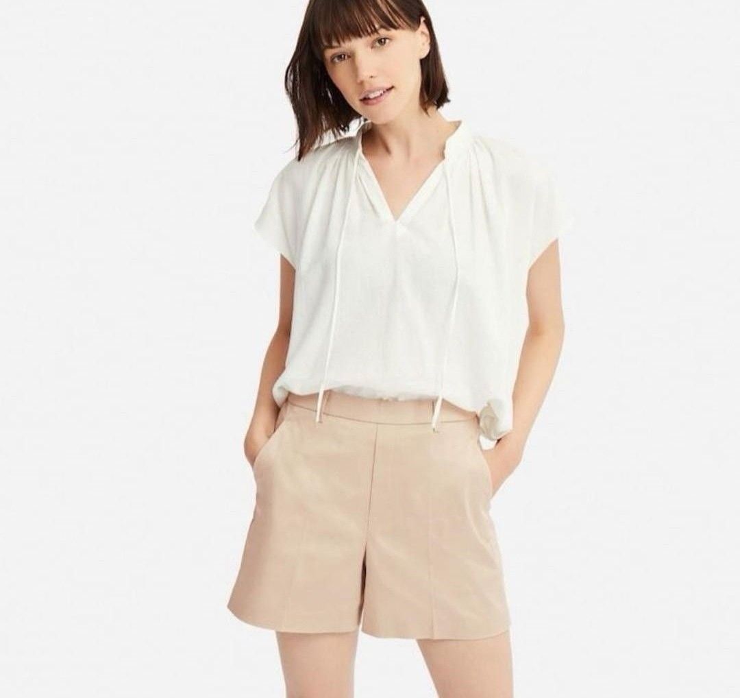 Uniqlo Satin Shorts Women s Fashion Bottoms Shorts on Carousell