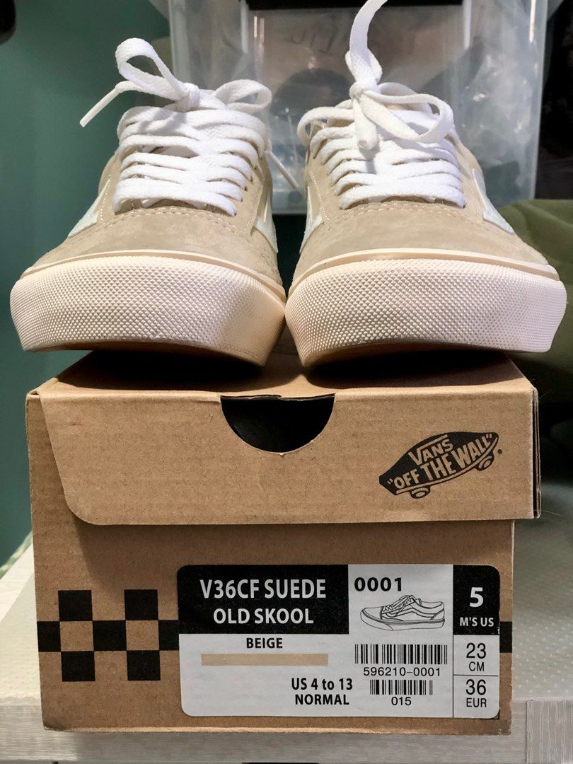 VANS Old Skool V36CF (Beige) / 23cm EU36 US5, 女裝, 鞋, 波鞋