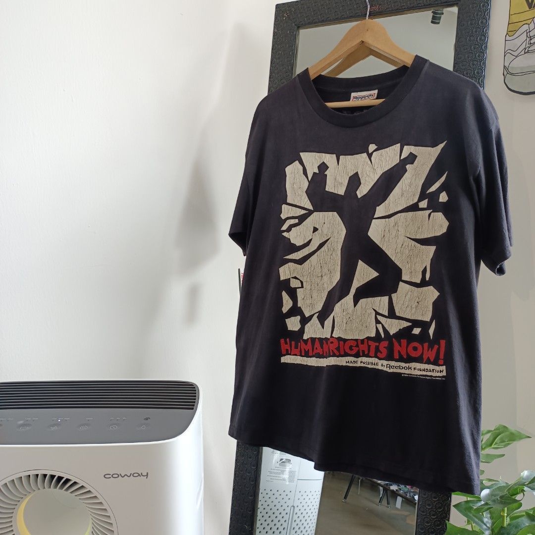VINTAGE 1988 HUMAN RIGHTS NOW WORLD TOUR TSHIRT, Men's Fashion, Tops