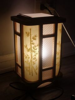 Vintage Chineze Themed Table Lampshade 8x11 inches
