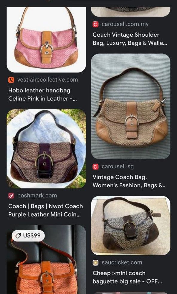 Vintage Coach Purse, Luxury, Bags & Wallets on Carousell