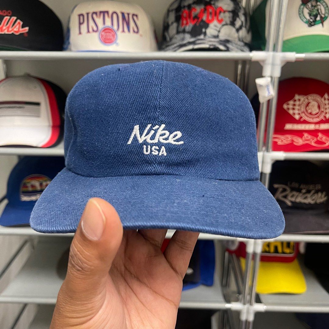 Vintage nike usa 6panel hat, Men's Fashion, Watches & Accessories