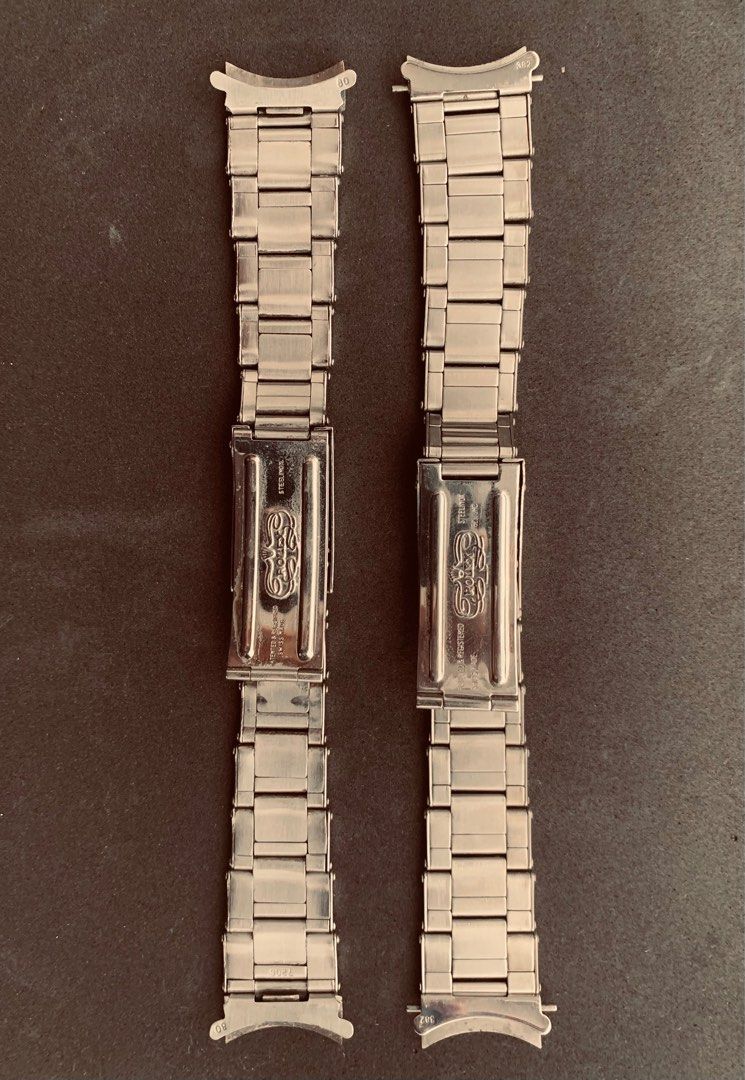 Bracelet Montre Vintage May Flower Riveted - Largeur 20 Mm - Acier Inoxydable - Occasion
