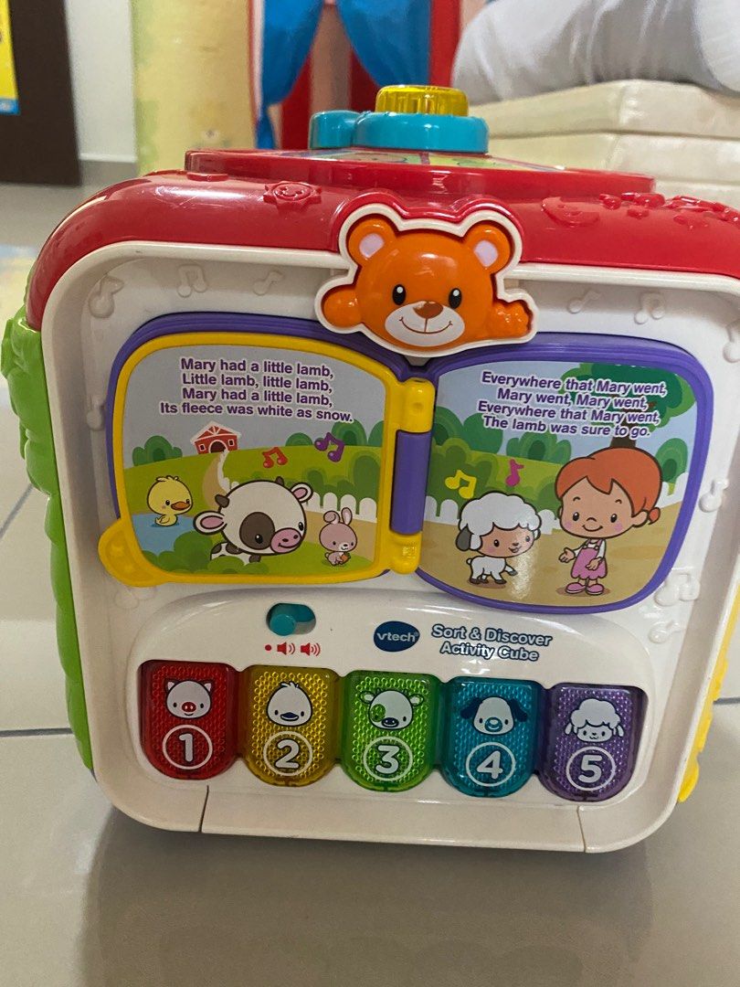 Vtech activity cube sort and cheap discover