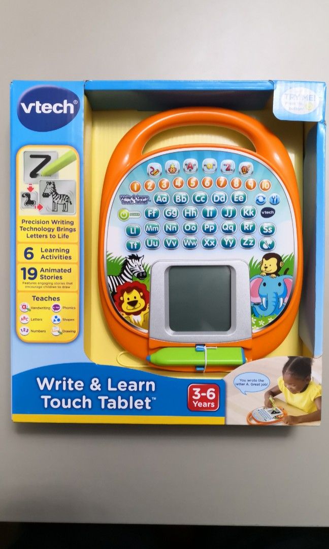 Vtech Write Learn Touch Tablet, 兒童＆孕婦用品, 嬰兒玩具 Carousell