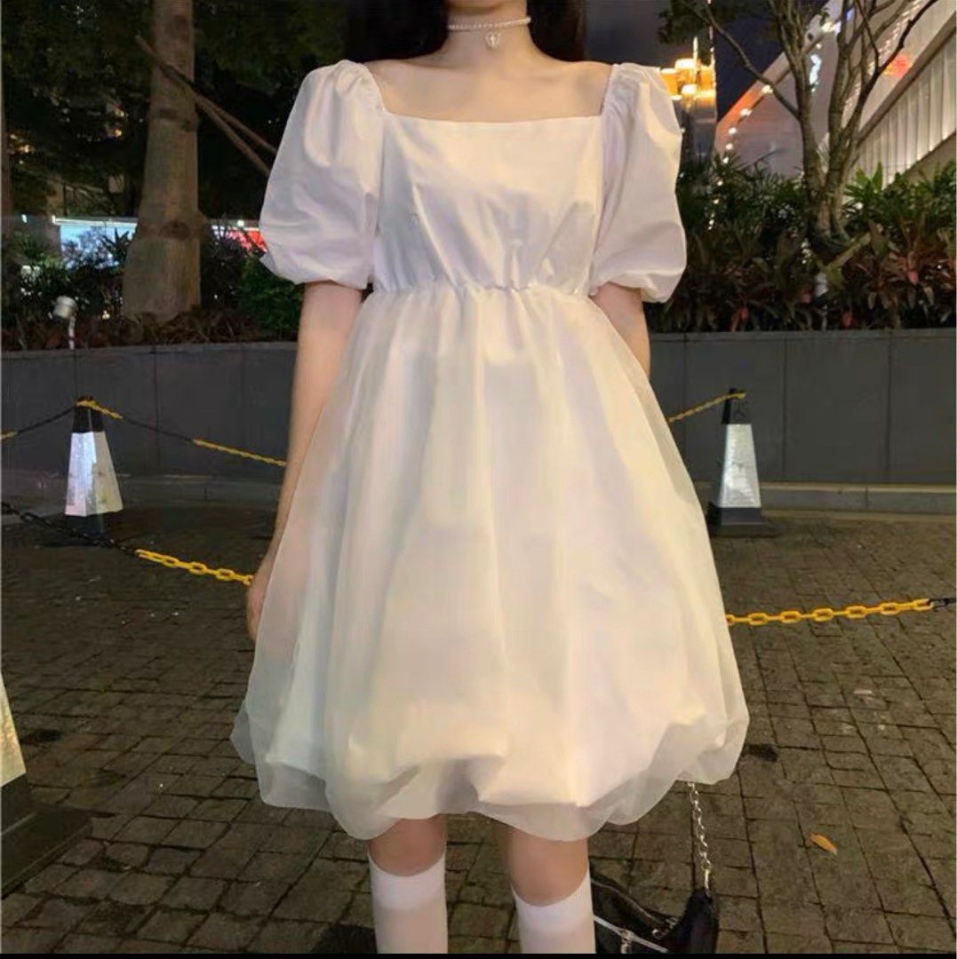 white frock for ladies