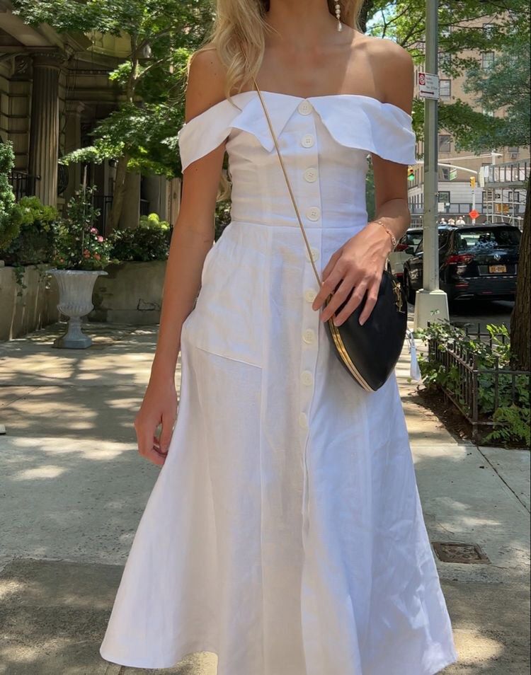 white off shoulder summer dress forever 21 Women s Fashion Dresses Sets Dresses on Carousell