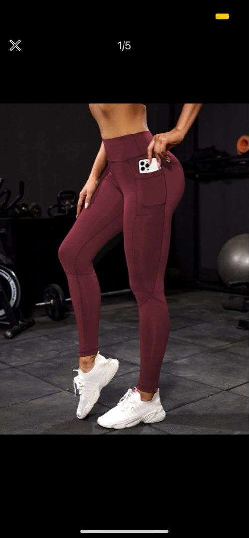 Maroon yoga top pants