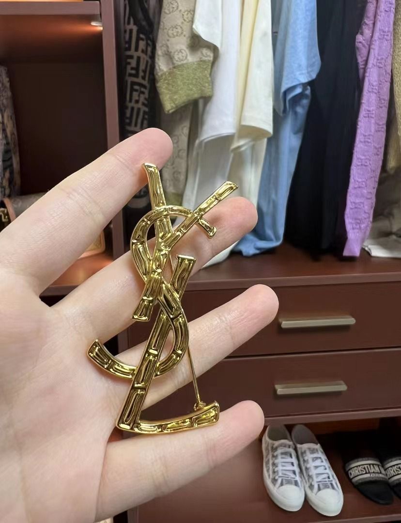 Ysl best sale women's brooches