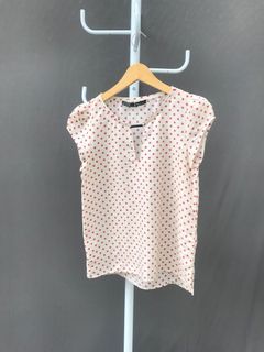 ZARA polkadot blouse