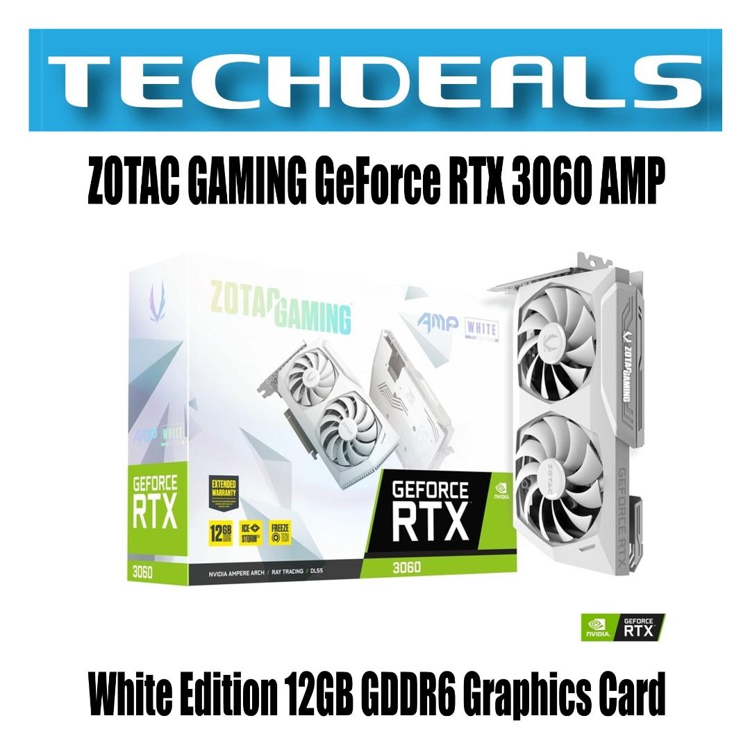 ZOTAC GAMING GeForce RTX 3060 AMP White Edition 12GB GDDR6 