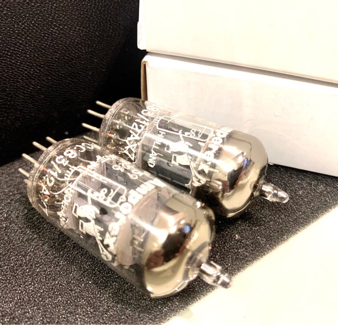 12ax7 Ecc83 Amperex Bugle Boy Holland pair 一對荷蘭吹喇叭大圓環短