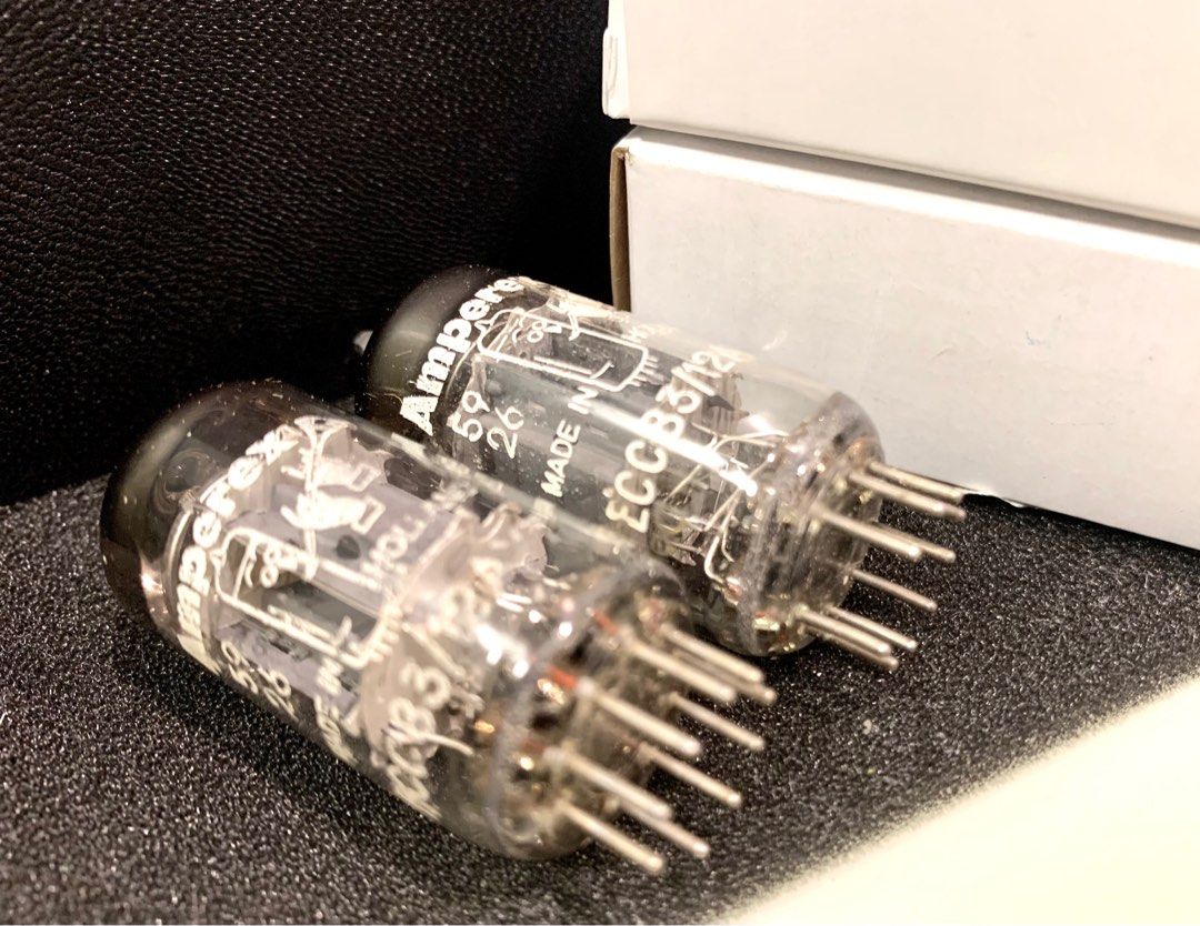 12ax7 Ecc83 Amperex Bugle Boy Holland pair 一對荷蘭吹喇叭大圓環短