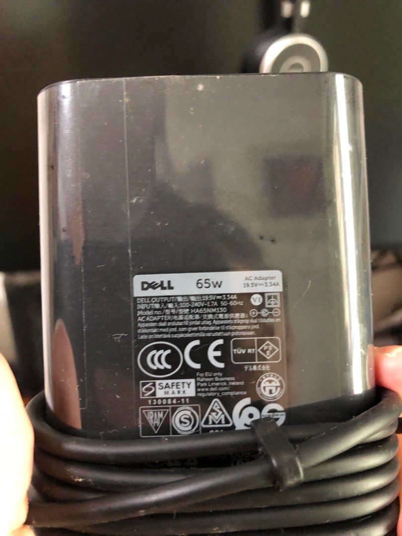 19.5V 3.34A 65W AC Charger with Dell Latitude 7480 7490 5490 7280 7390