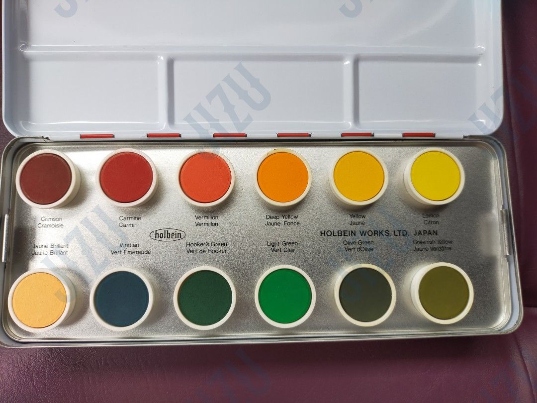 Holbein Cake Colors 24 Artists' Water Colors, Hobbies & Toys