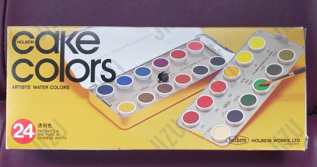 Holbein Cake Colors 24 Artists' Water Colors, Hobbies & Toys