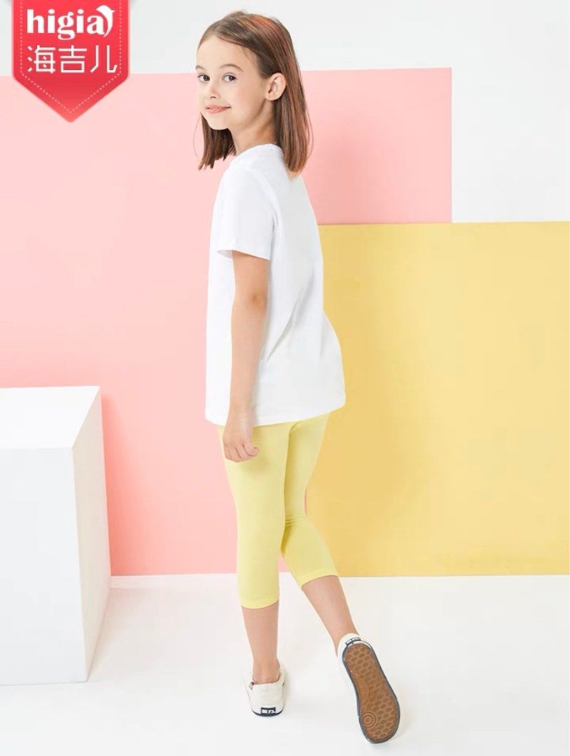 Girls yellow leggins on sale
