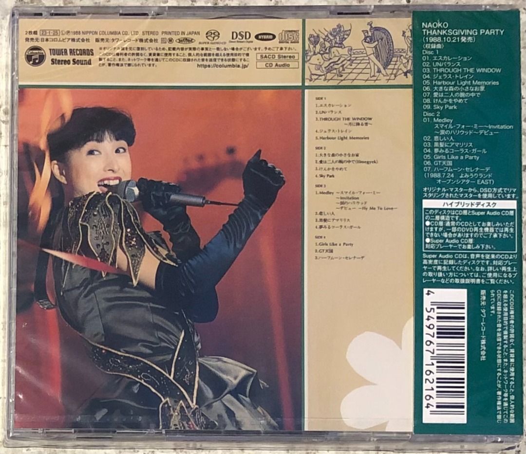 DVD NAOKO THANKS GIVING PARTY(1988年)（NAOKO たわい THANKS