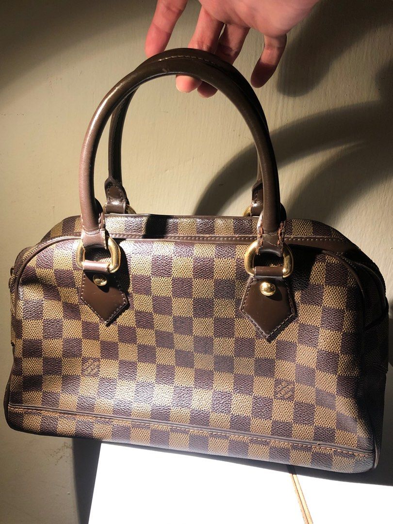 Louis Vuitton Duomo Damier Ebene Canvas Boston Handbag N60008